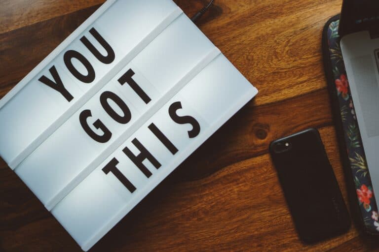 Letterboard sign that says You Got This